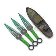 Набор метательных ножей BOKERА (зеленый) 3шт